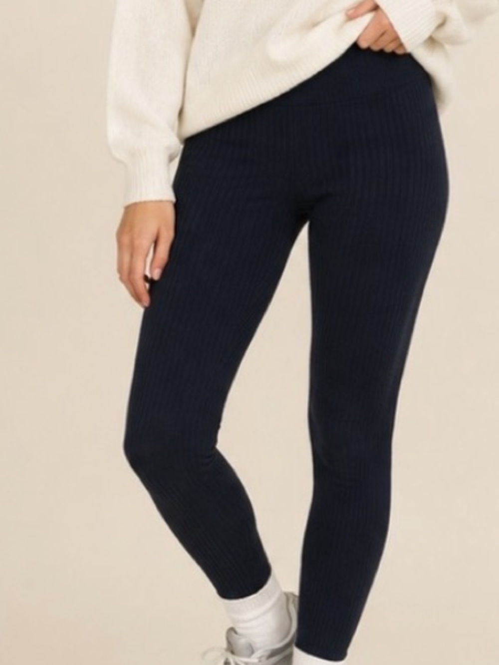 Nautica Thick Ribbed Tights Navy‎